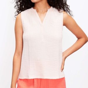 Lou & Grey Triple Cloth Henley Tank Top Sleeveless